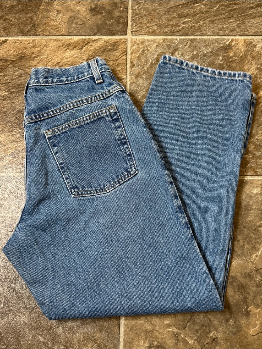 Vintage 90s L.L. Bean Jeans Women's 8 Reg Original Fit Relaxed Light Wash Mom